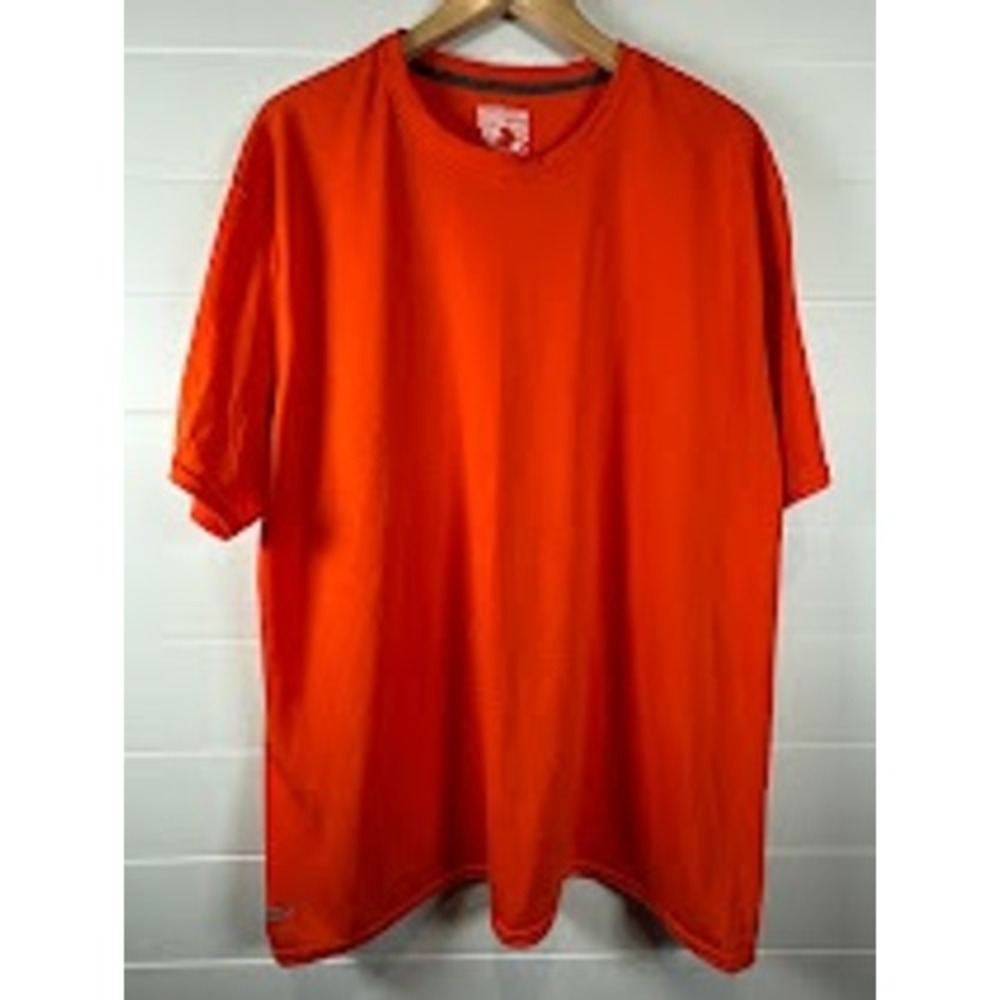 Starter Mens Training-Fit Performance Tee Orange Short Sleeve 2XL